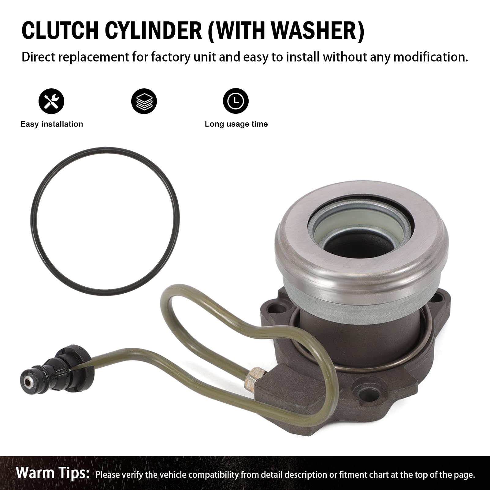 Cilindro esclavo de embrague (con junta) para Opel Vauxhall Adam Astra G H J mk4 mk5 mk6 Combo Corsavan Corsa C D mk2 mk3 Meriva A B Signum Tigra Vectra B Vectra C mk2 Zafira Suzuki ‎90470874
