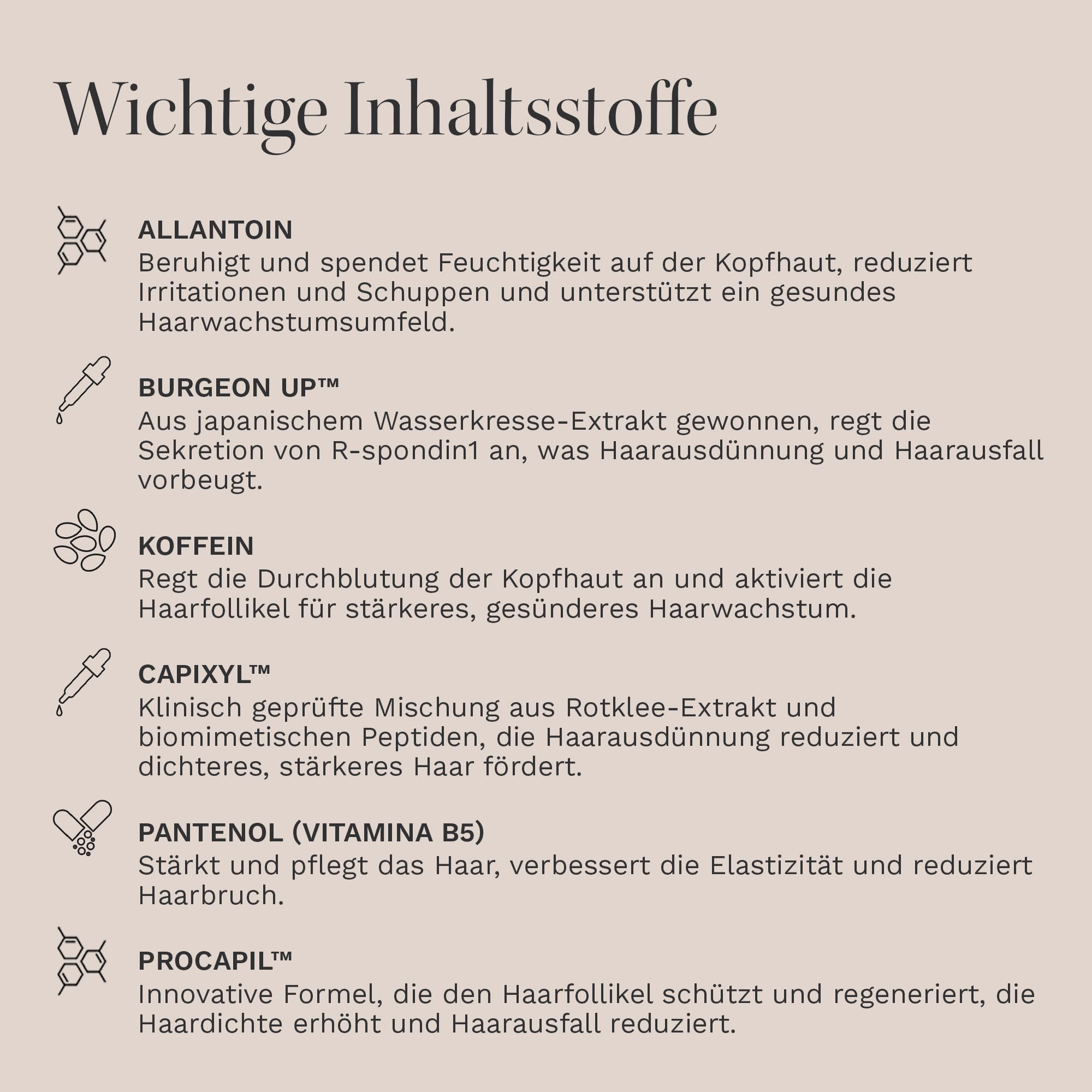 HAIR BURST Haar & Kopfhaut Serum - Rosmarinöl & Capixyl, Haarwachstum