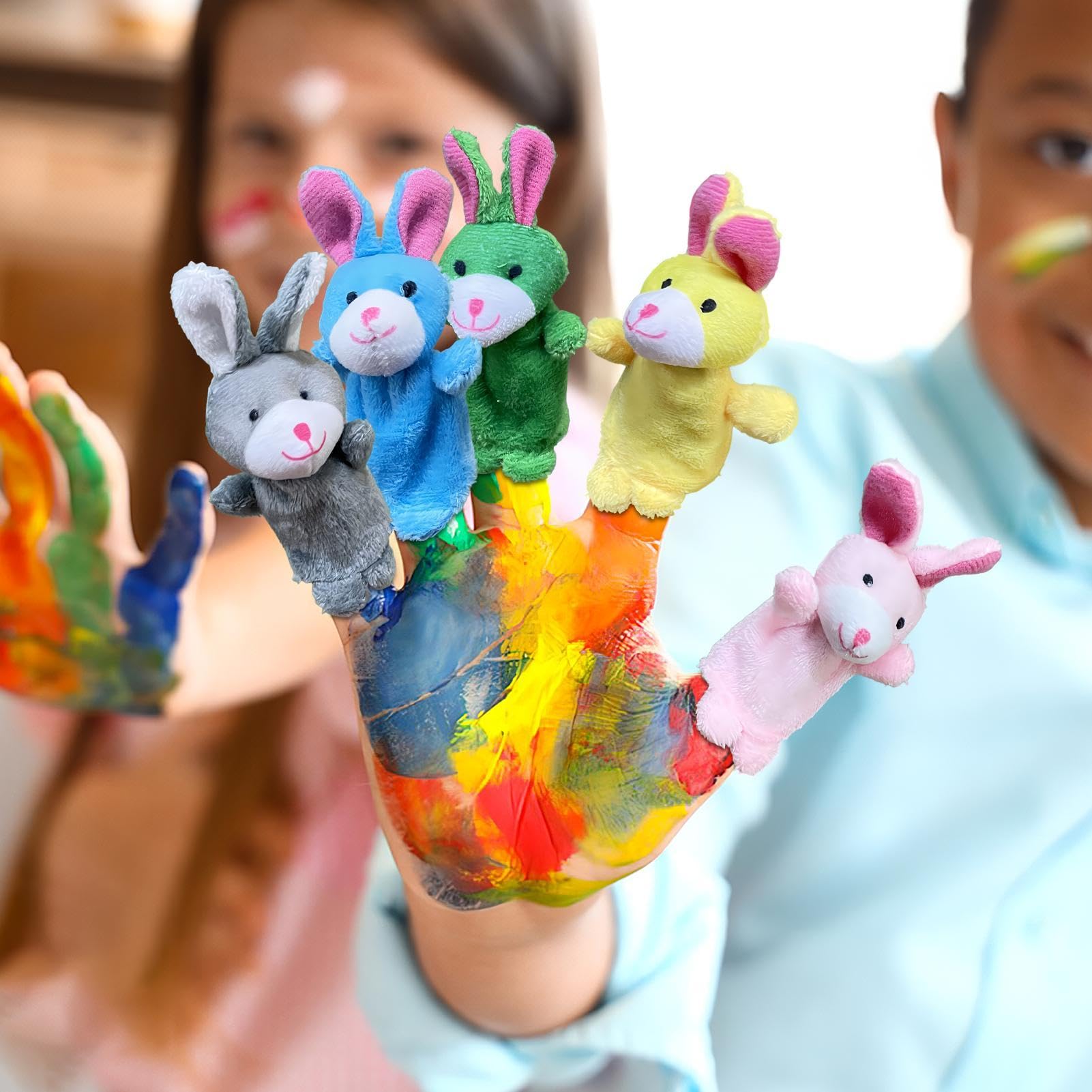 Marionnette à Doigt Lapin, Marionnette à Doigts Animal En Feutre De Laine, écologique, Jeu De Simulation, Lapin De Pâques éducatif, Lapin De Pâques Avec Carottes - France