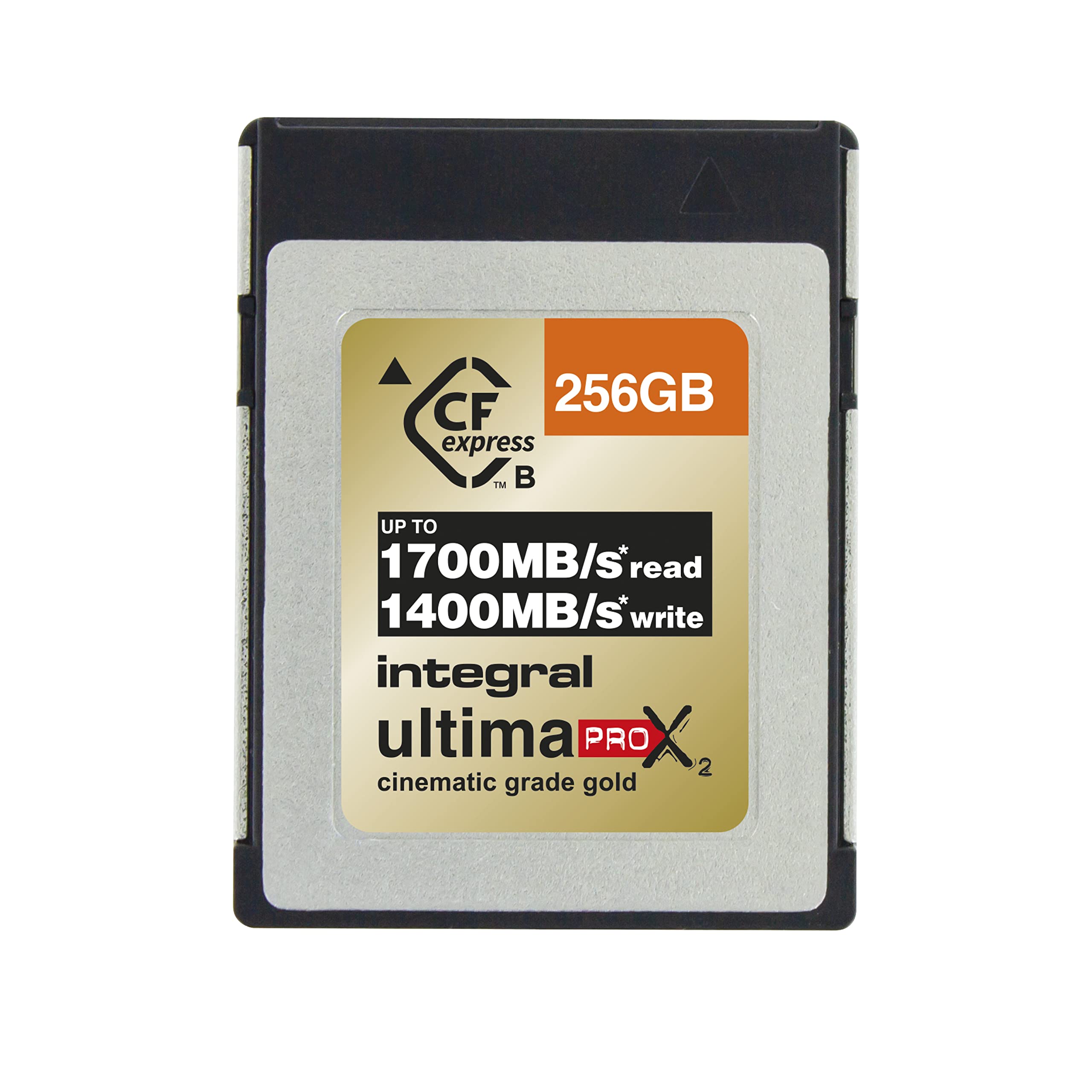 Integral 256GB CFexpress Memory Card Type B 2.0 12K and 8K RAW and 8K 120 Designed for Advanced Cinematic and DSLR Cameras That Require a High Sustained Write Speed of a Minimum 1400MB