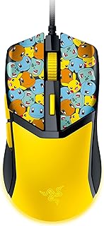 Razer Cobra 有線ゲーミングマウス:58g 軽量 - Gen-3 オプティカルスイッチ - クロマ RGB照明 - 正確な8500 DPI 光学センサー - 100% PTFE マウスフィート - スピードフレックスケーブル - ポケモン版