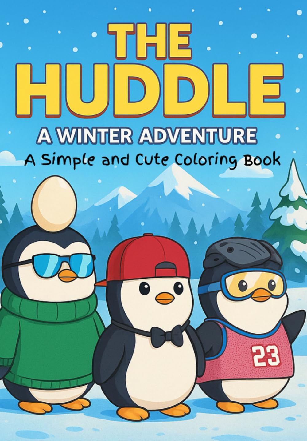 The Huddle: A Winter Adventure: Simple and Cute Coloring Book