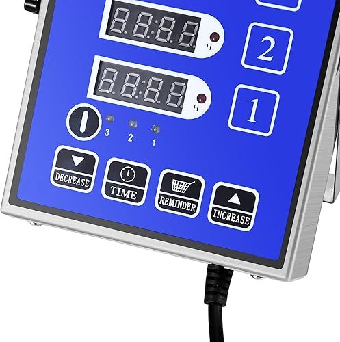Miniatura 6 de Temporizadores de cocina comerciales de 4 canales, temporizador digital para restaurante, profesional, multicálculo, resistente, acero inoxidable,