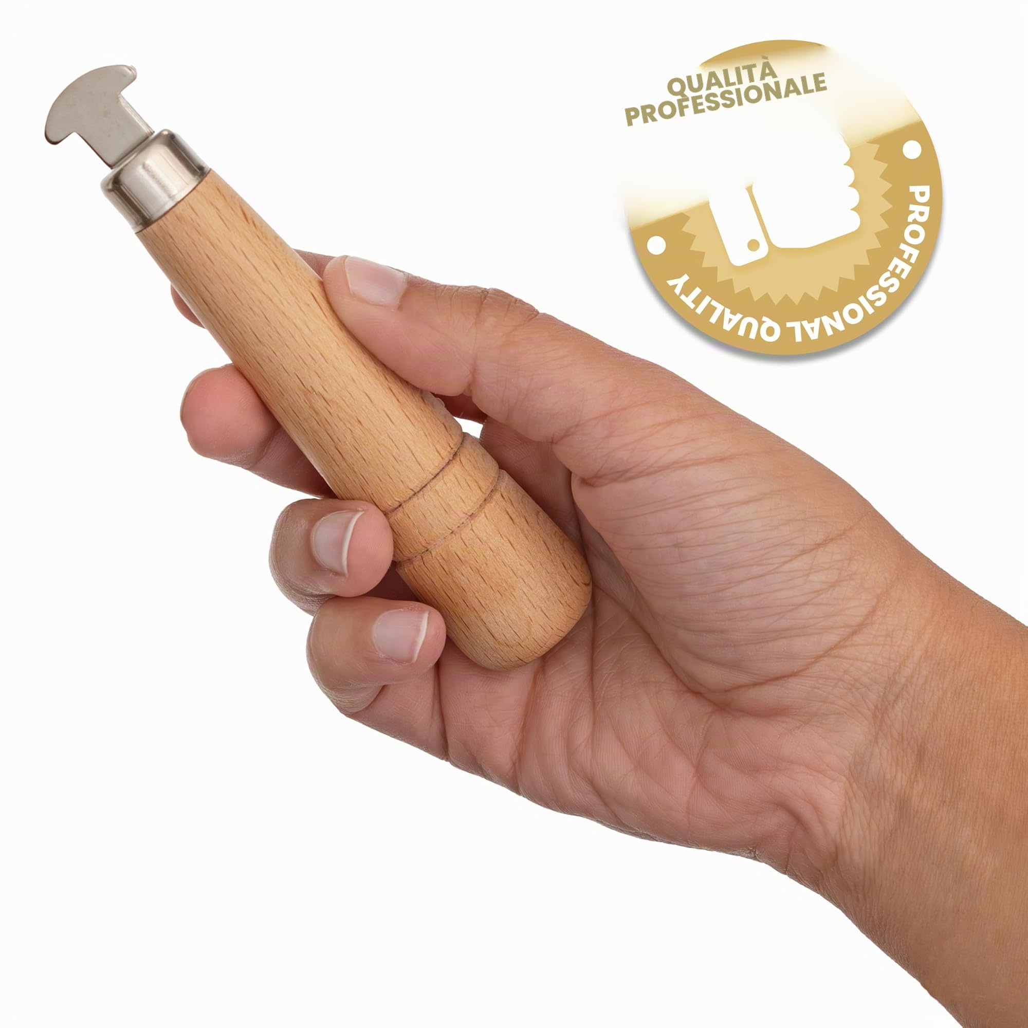 The Beadsmith Kit di strumenti per incastonatura di pietre - Set per la creazione di gioielli da 3 pezzi, include spingicastello a punta quadrata, spingicastello a punta scanalata e rullo per castone