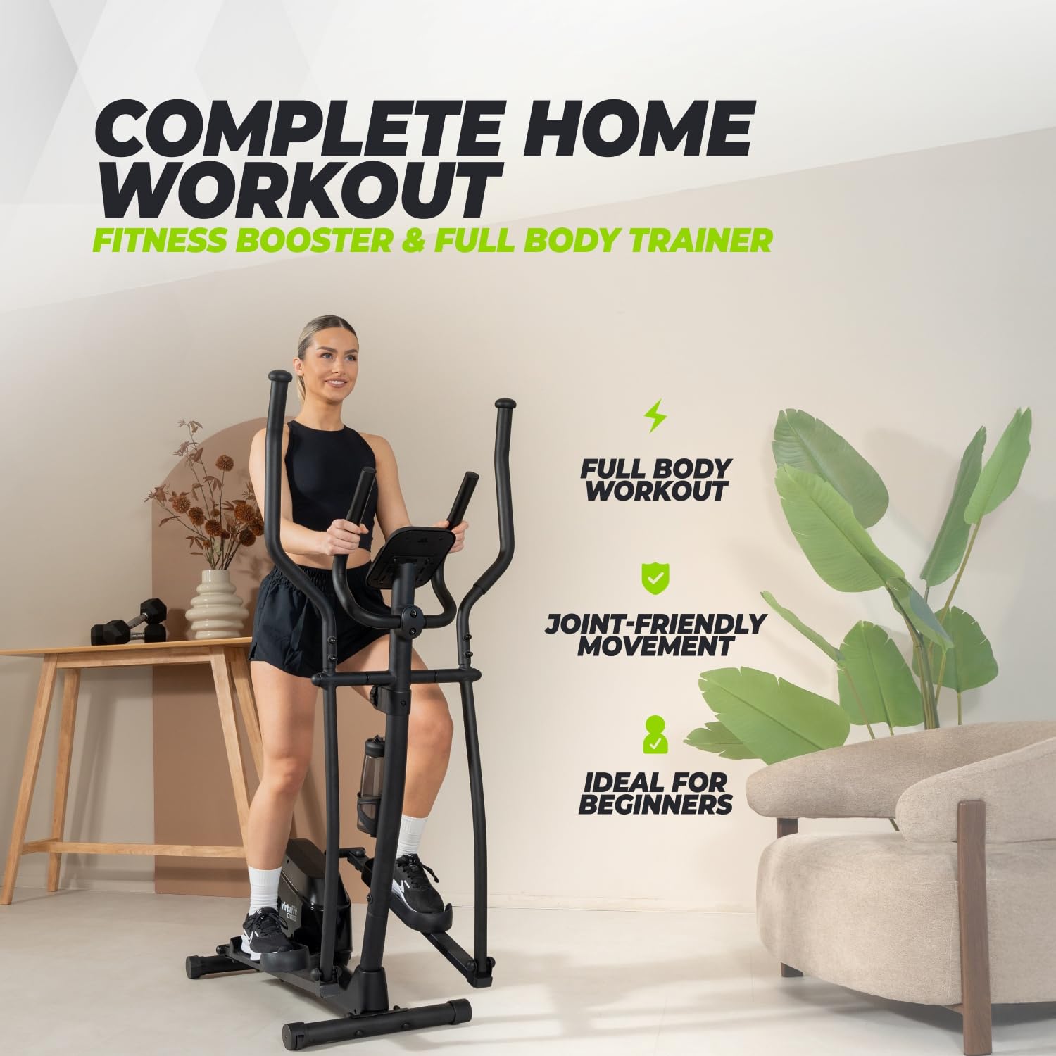 VirtuFit CTR 1.0 Orbitrek do domu z modelem tabletu – składany, 150 kg, trenażer eliptyczny