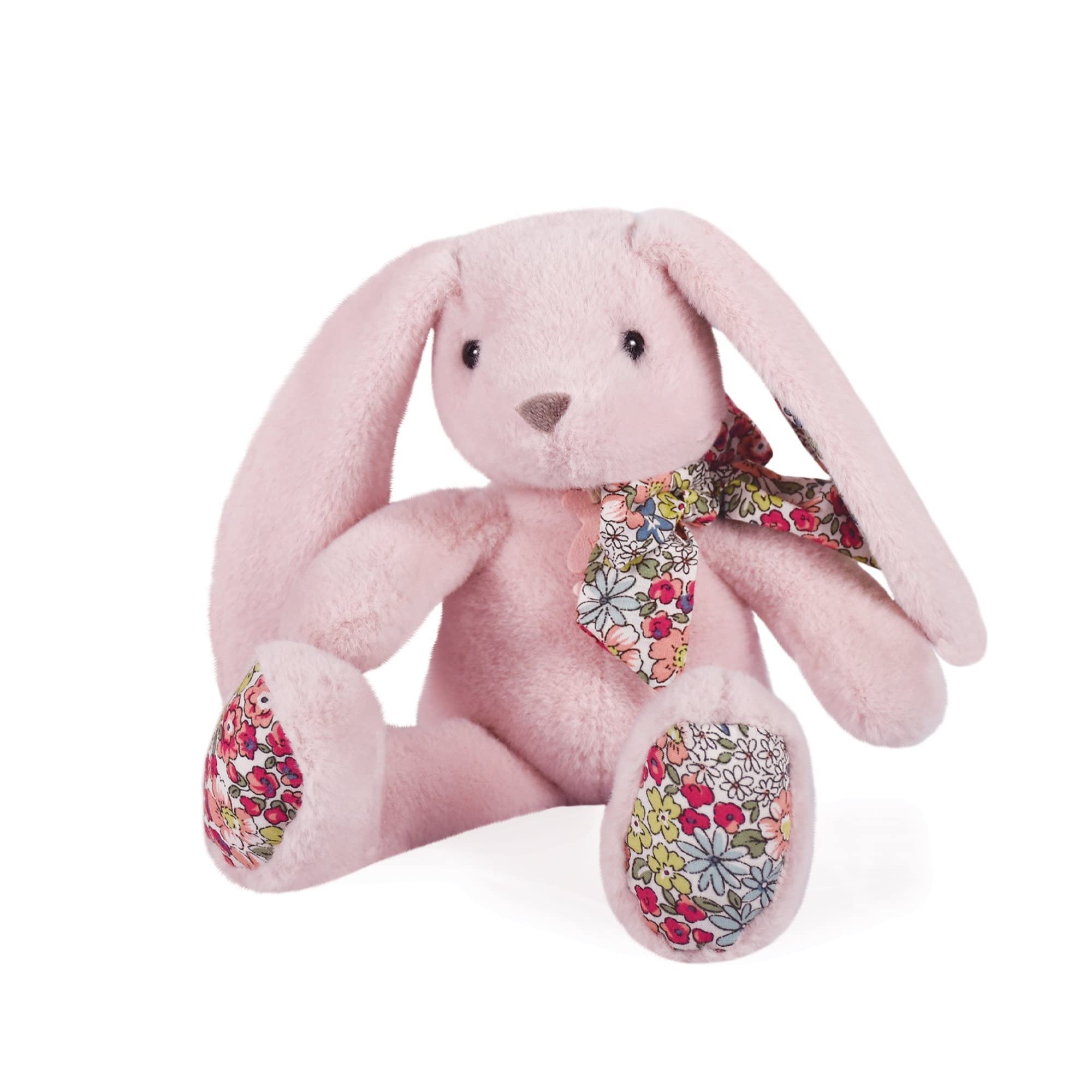 HISTOIRE D'OURS - Peluche Lapin Rose Tendre - 25 Cm - Collection Copains Câlins - avec Boîte Cadeau - Doudou Tout Doux - Idée Cadeau de Naissance et Anniversaire Filles et Garçons - HO3121