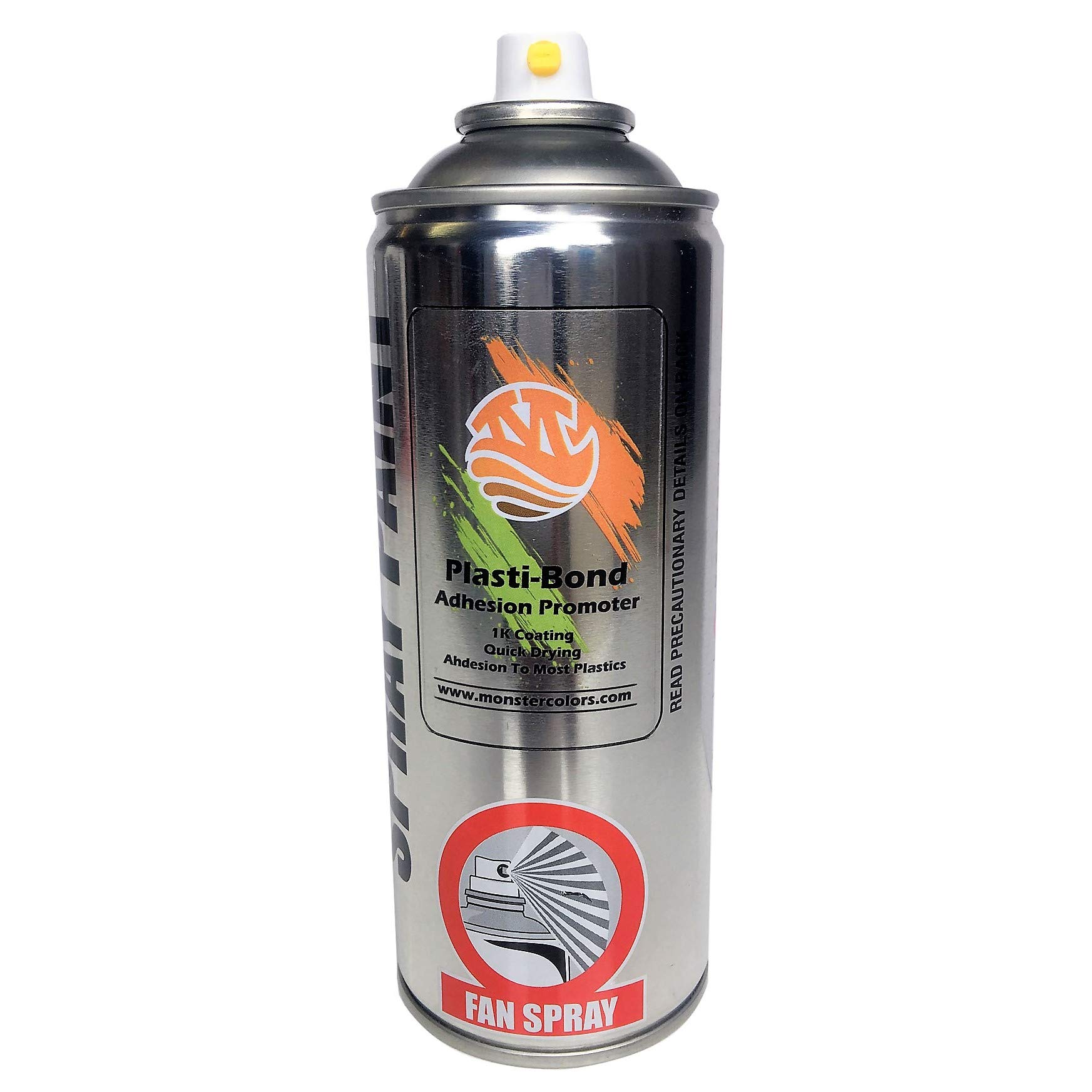 Monstercolors Plasti-Bond Clear Plastic Adhesion Promoter 400ml Promote Adhesion to Various Plastic substrates Including Automotive Plastics, Vinyl, Trim, Bumpers, Fiberglass, Melamine and More