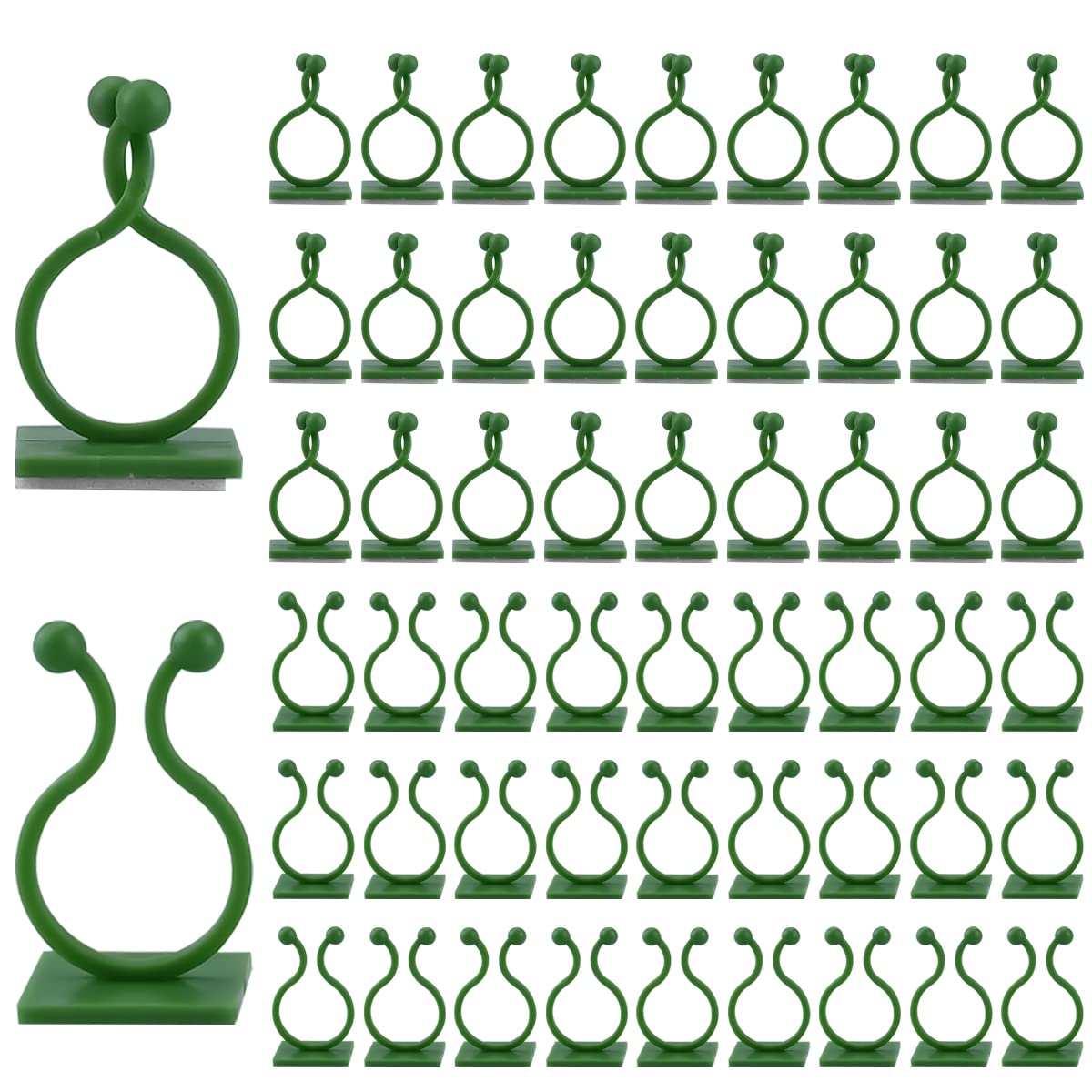 Plant Climbing Wall Fixing Clip 110PCS Invisible Plant Clips For Climbing Plants Plant Clips Fixer Self-Adhesive Hook Plant Vine Traction Wall Vines Fixture Plant hooks For Home Decoration (Large)