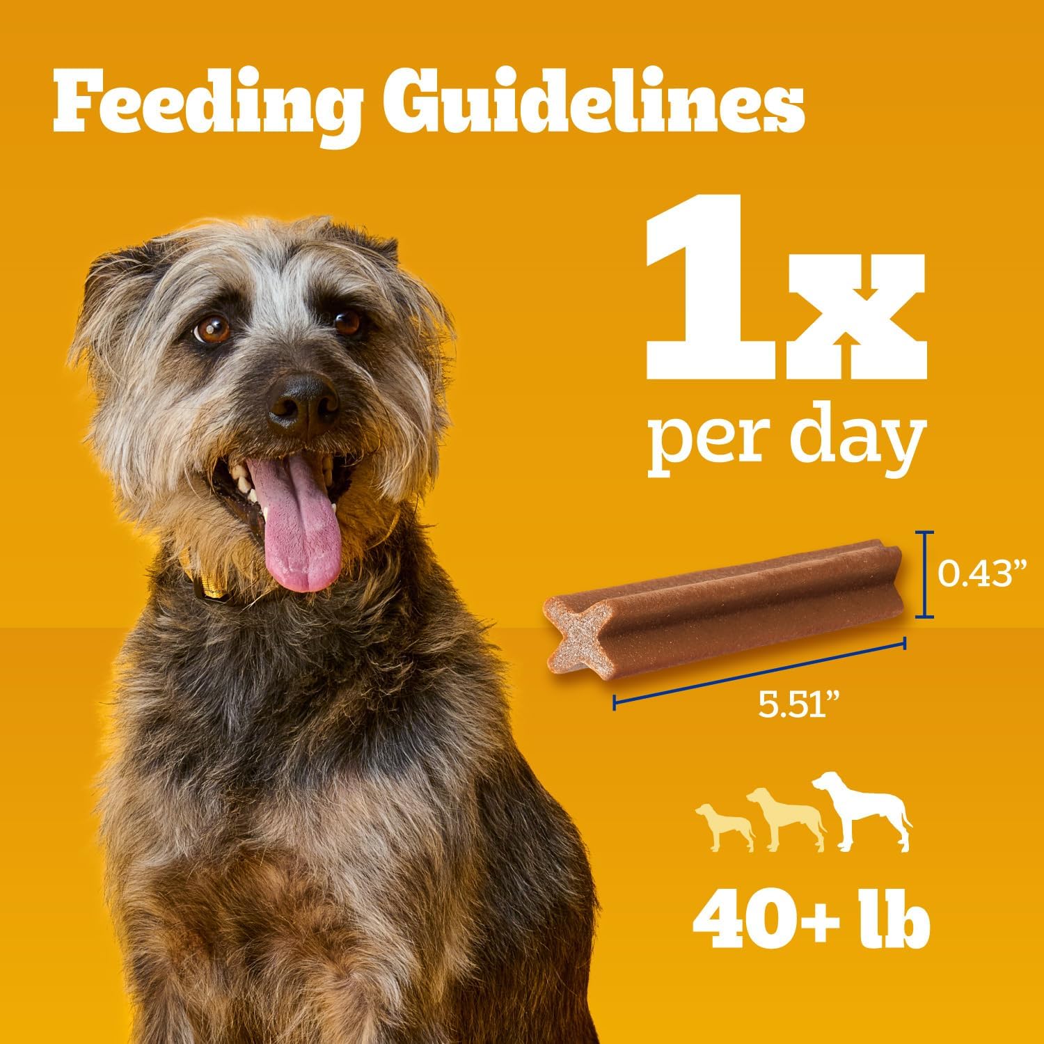 Pedigree Dentastix Dog Dental Treats, Large Breed Dog Treats, Beef Flavor, (4) 18ct Bags (72 Treats Total)