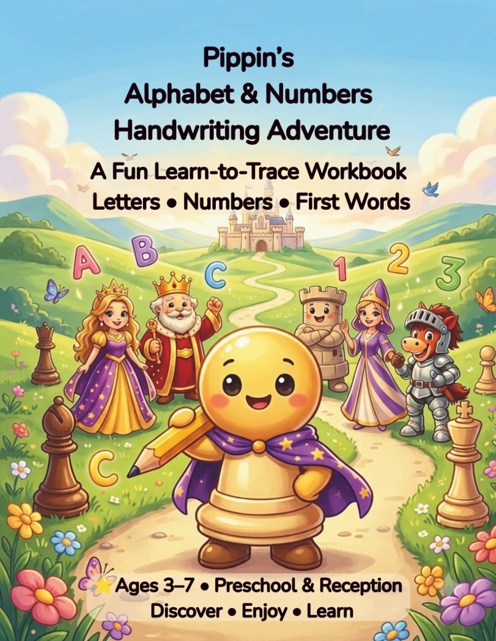 Pippin's Alphabet & Numbers Handwriting Adventure: Learn to Trace Letters, Numbers & First Words