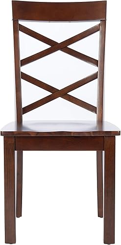 Miniatura 5 de Safavieh Home Collection Ainslee - Silla de comedor marrón de 18 pulgadas (juego de 2)