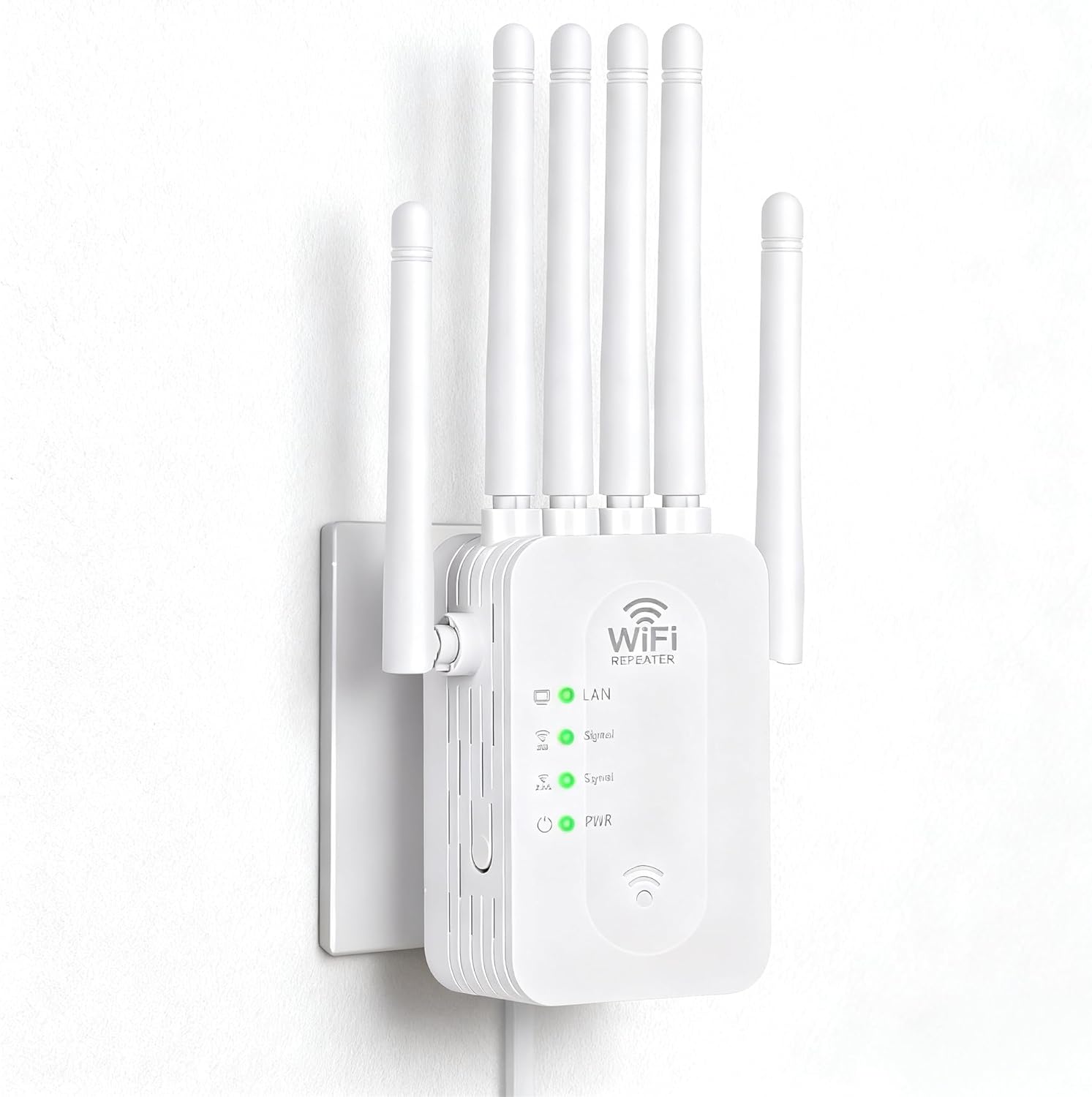 WiFi Extender Signal Booster, WiFi Extender with Ethernet Port WiFi Booster Up to 11800sq, 6 Antennas Extend WiFi Coverage 360°,WiFi Extenders Signal Booster for Home and Outdoors.