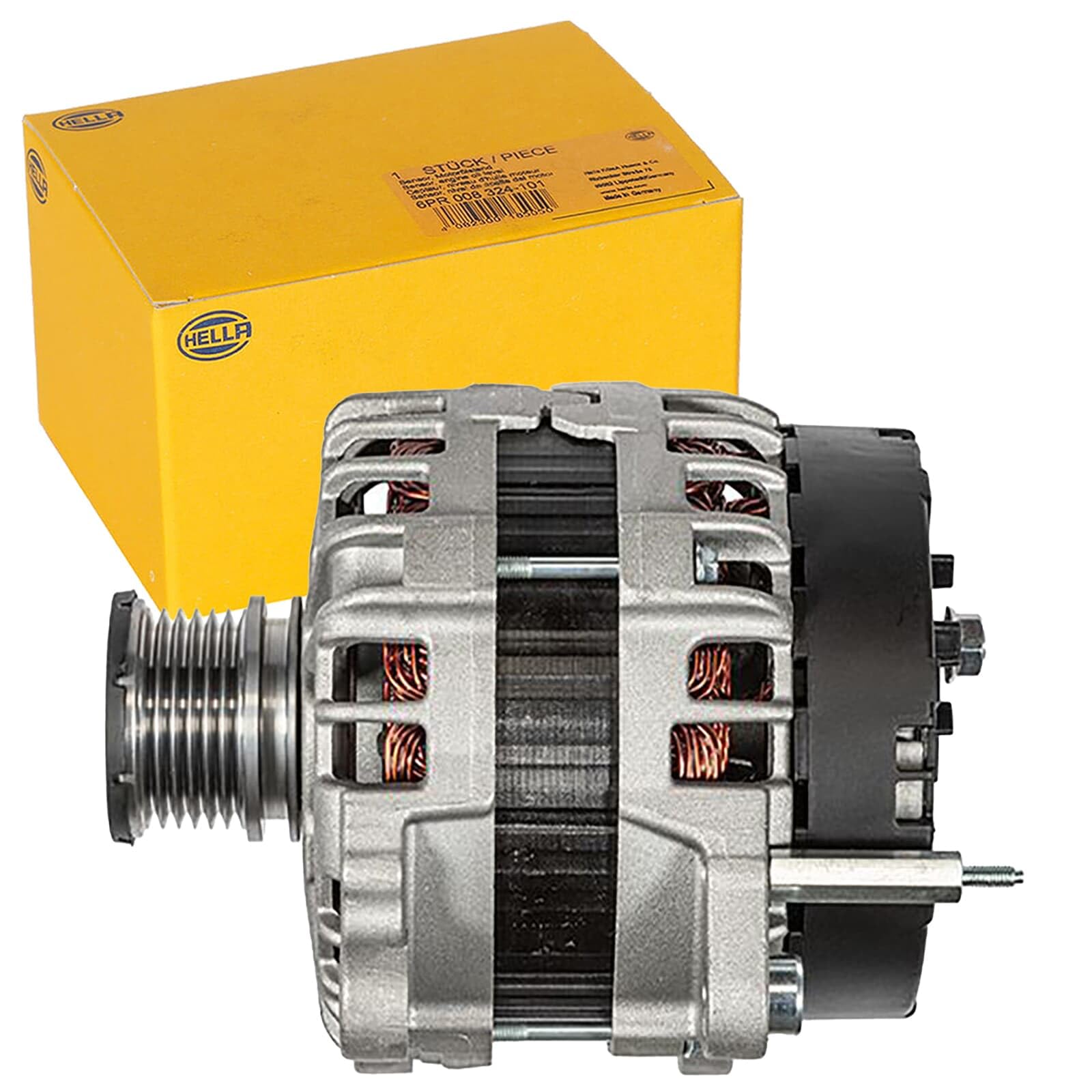 HELLA 8EL 015 637-101 Generator/Lichtmaschine - 14V - 180A - für u.a. VW GOLF VII