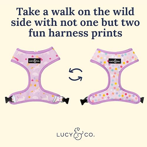 Miniatura 106 de Lucy & Co. Arneses reversibles para perros pequeños, medianos y grandes, acolchados, ajustables, para pastor alemán, pug, Bulldog francés, Bulldog