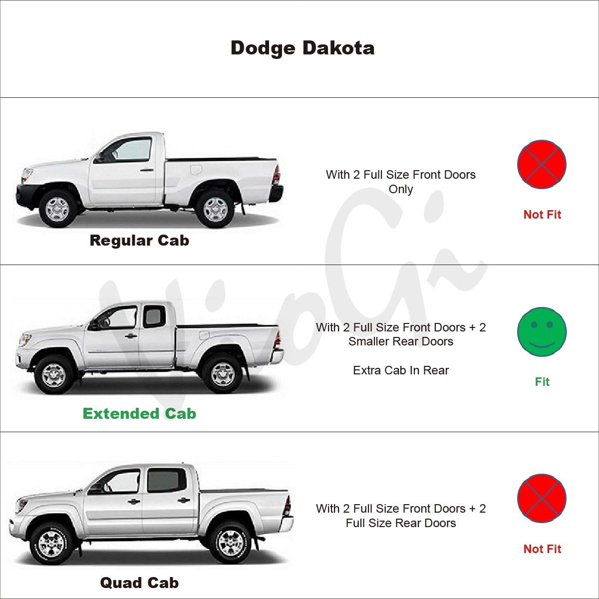 4pcs Side Window Deflectors Window Visors for 95-04 Tacoma Access/Extended Cab Smoke Visor Sun/Rain Guard