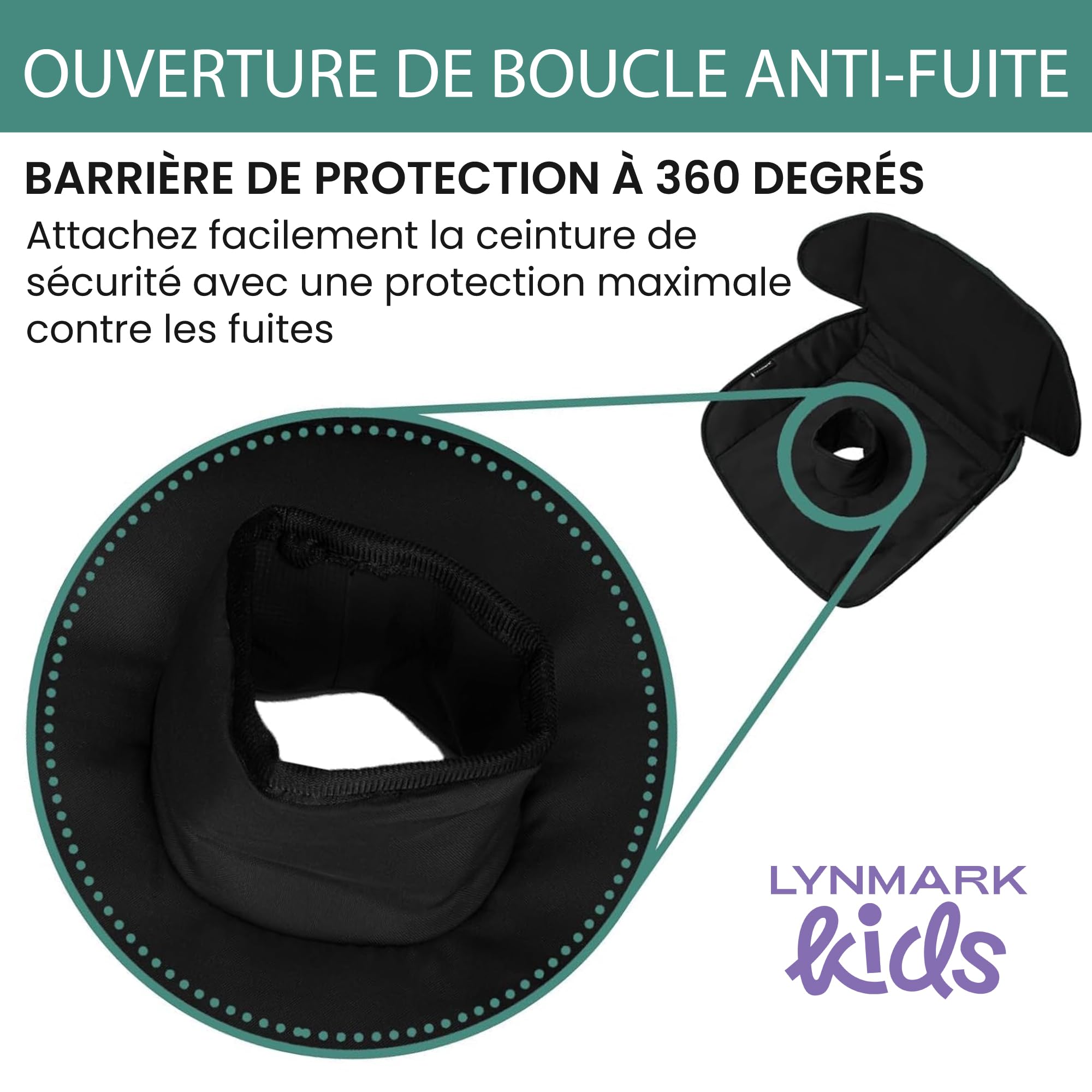 Lynmark Lot de 2 housses d'apprentissage de la propreté pour siège de voiture – Tapis de protection imperméable et doux pour siège de voiture pour bébé et enfant – Doublure lavable universelle pour