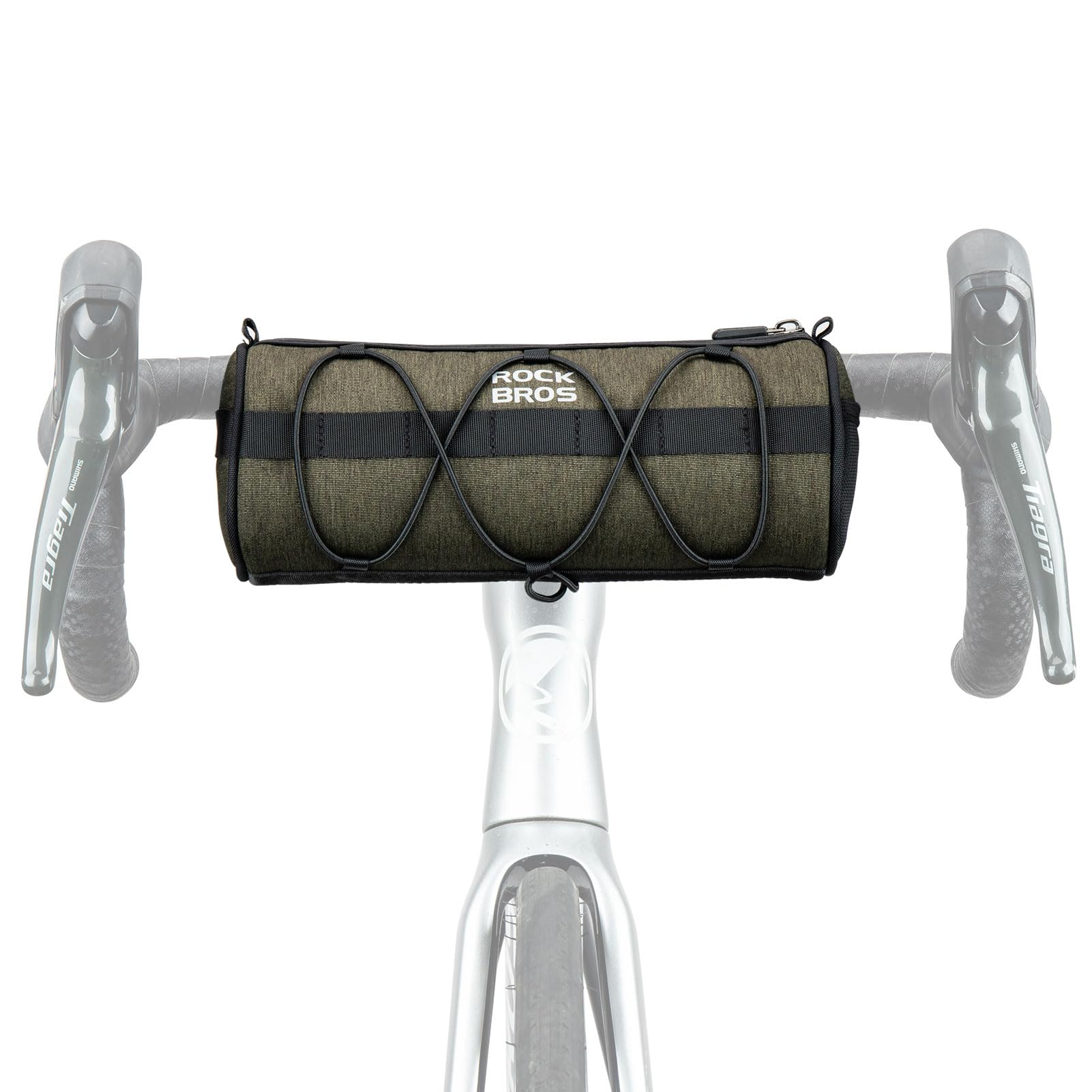 ROCKBROS Bike Handlebar Bag with Detachable Shoulder Strap, 2L Quick Release Versatile Bicycle Front Pouch Multi-Position Mounting Cycling Accessories for MTB, Road & Mountain Bikes, Scooters