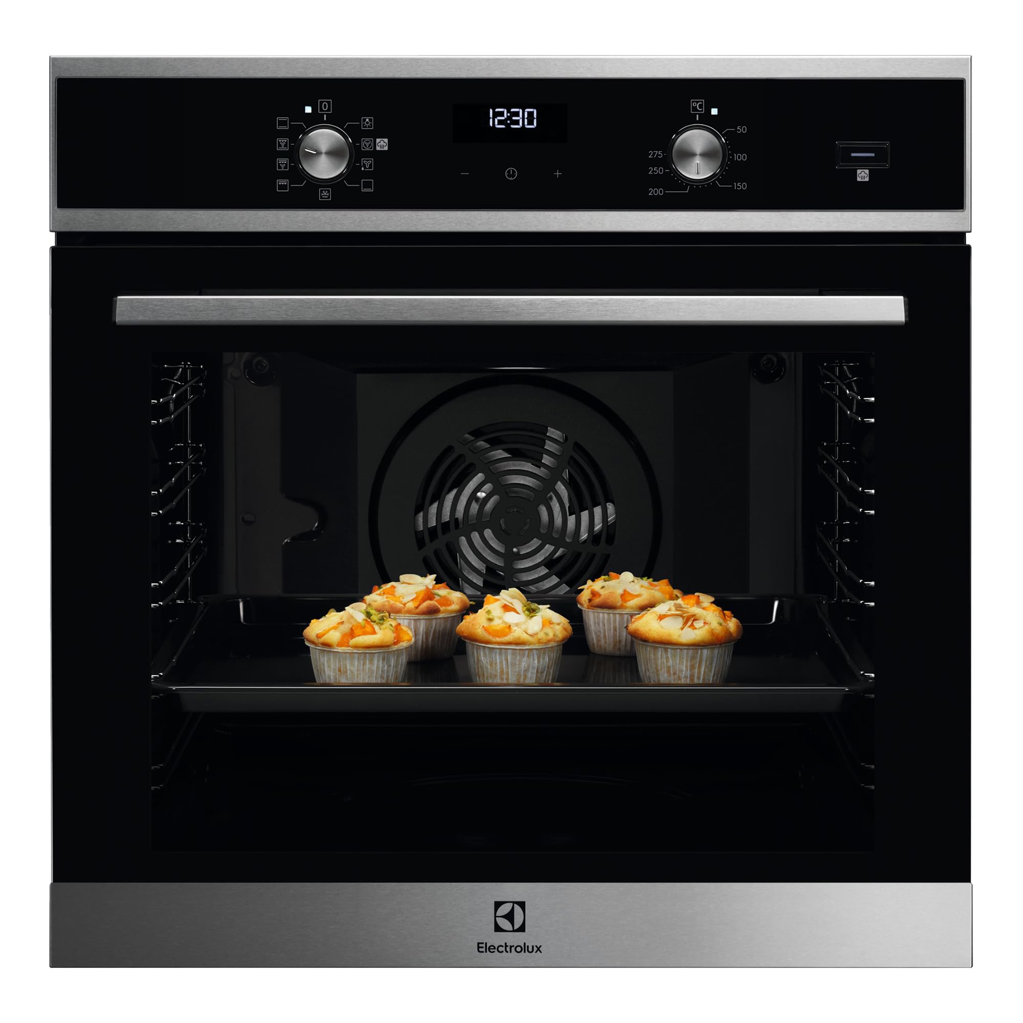 Electrolux EOD5H40X FORNO INCASSO, dimensioni: L 59,6 cm - A 58,9 P 56,9 cm, Estetica Intuit:nera e inox, classe