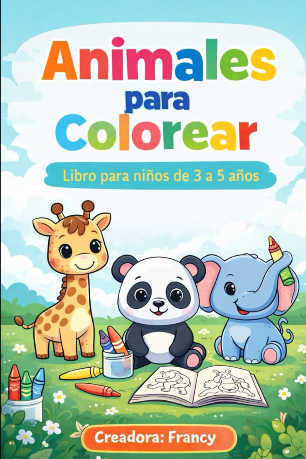 Pequeños Animales para colorear: Diversión para niños de 3 a 5 años
