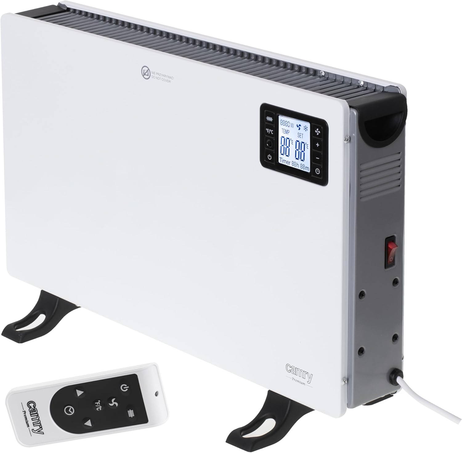 Front view of the Camry CR 7739 LCD Convector Heater