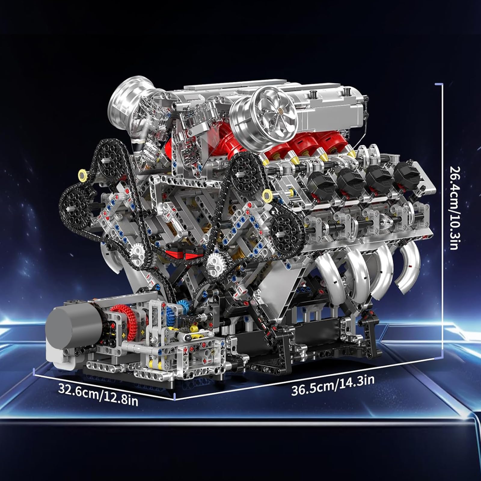 Amazon.co.jp: Mould King 10219 MOC Technik F 488（V 8）8気筒