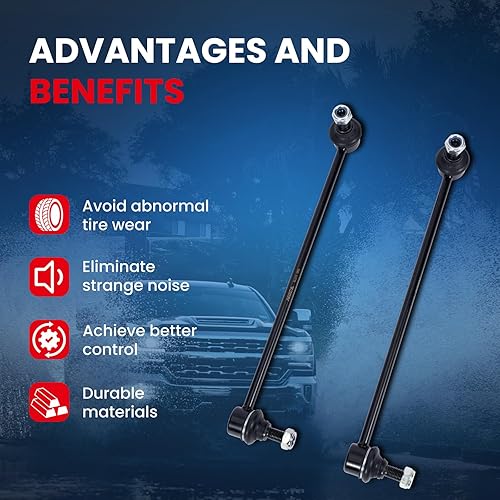 Miniatura 4 de MOCA K80478 - Enlace de extremo de barra oscilante delantera compatible con 06-14 para Audi A3, A3 Quattro, TT, TT Quattro, 05-17 para Volkswagen