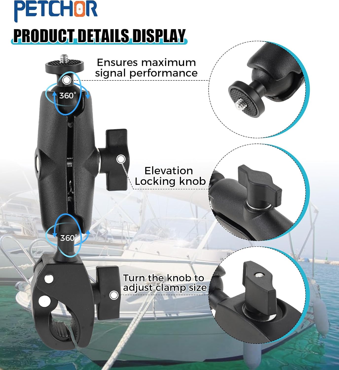 2025/2026 Starlink Mini Clamp Mount Adjustable with Pipe Adapter