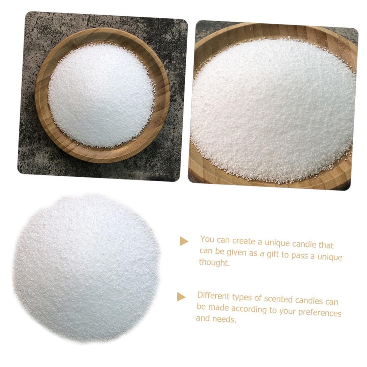 Scaglie di Cera per Candele Profumate Fai, 1 Sacchetto Bianco