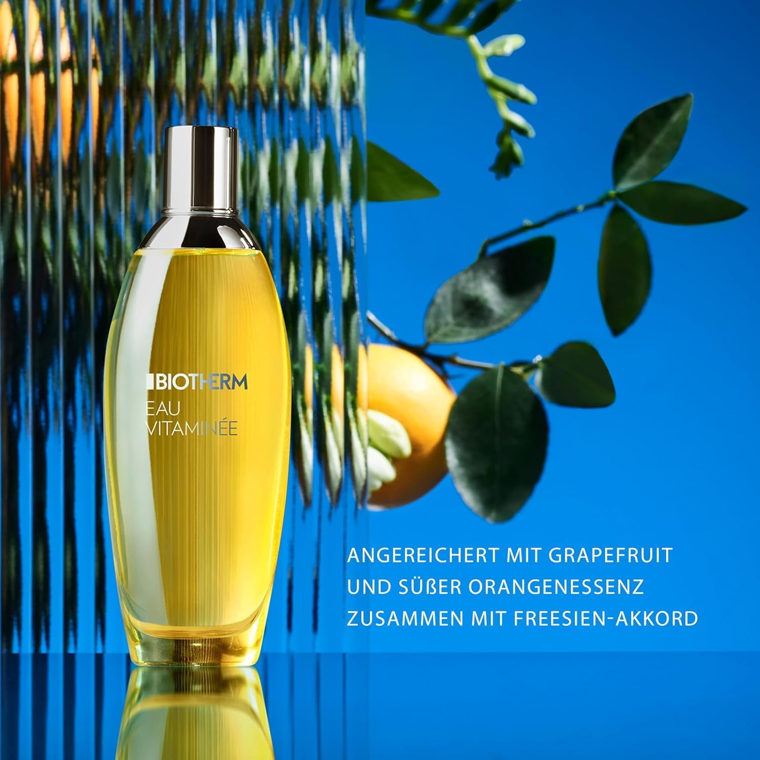 Biotherm Eau Vitaminée Eau de Toilette, fruchtiges Körperpflegeparfüm mit Feuchtigkeitsfaktoren und Zitrusessenzen