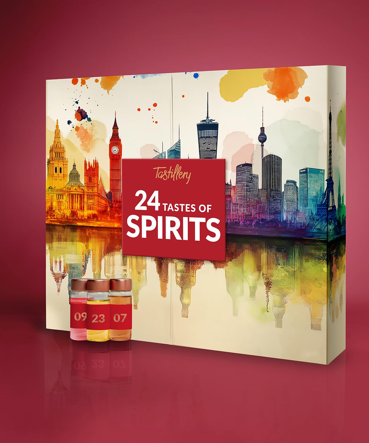 World of Spirits Adventskalender 2025 - ein Mix von 24 außergewöhnliche Spirituosen von Rum, Gin, Whisky, Tequila, Ouzo etc. aus aller Welt inkl. Blind Tasting, hochwertiges Booklet und Video Tasting