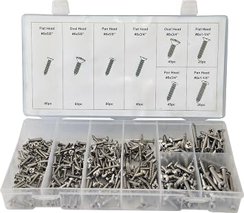 Swordfish 31930-420pc Stainless Steel Screw Assortment