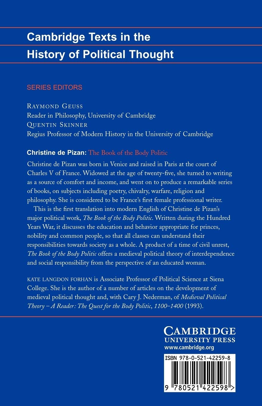 The Book of the Body Politic (Cambridge Texts in the History of Political Thought)