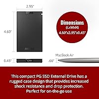 Vista 3 de BUFFALO SSD externo de 500GB - Compatible con PS4 / PS5 / Windows/Mac - USB-C - USB-A - USB 3.2 - Unidad de estado sólido externa - SSD-PG500U3B