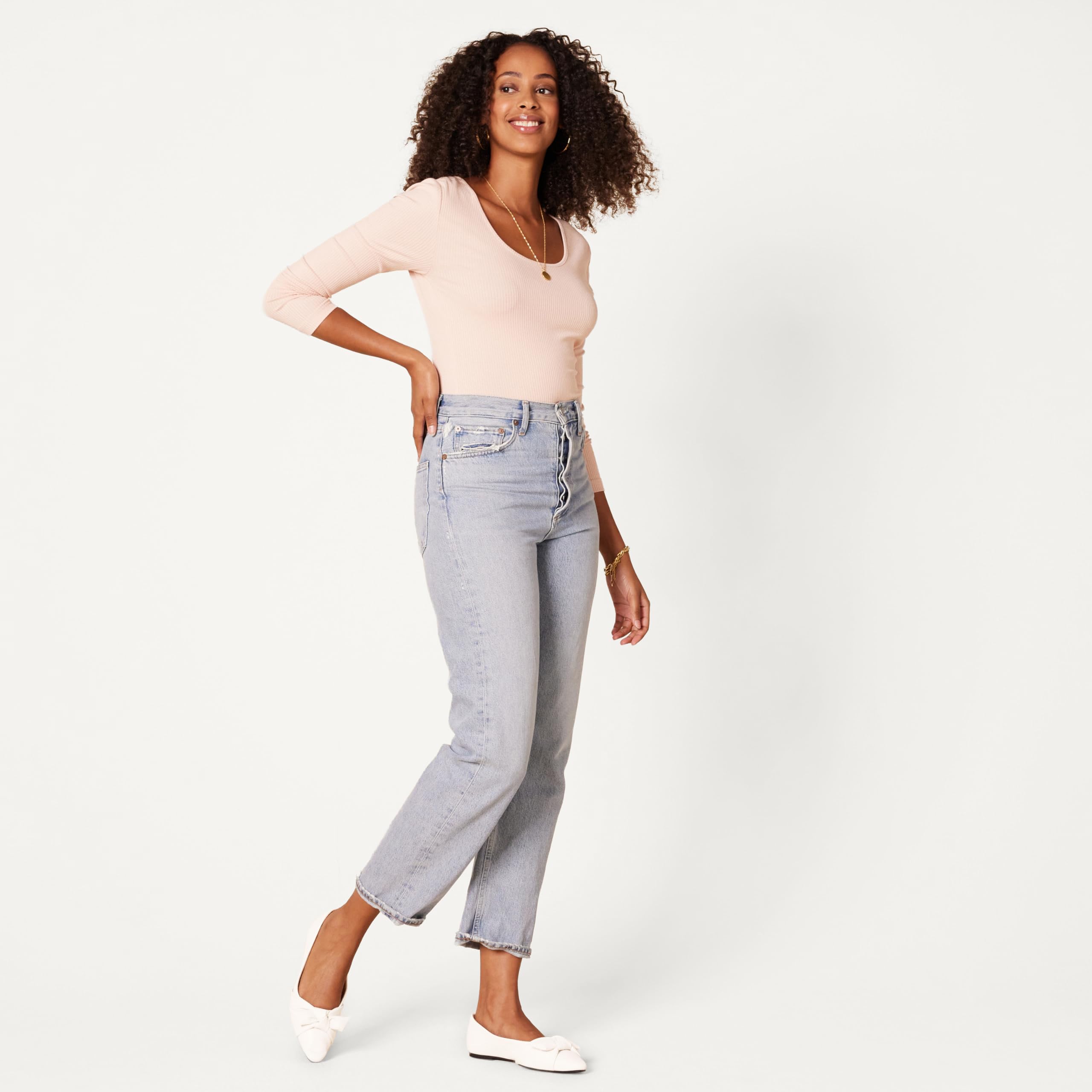 Amazon Essentials Damen Ballerinas mit Schleife