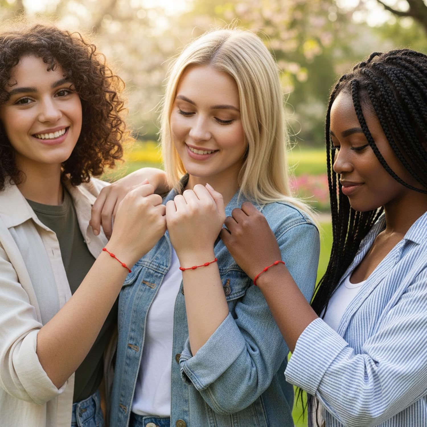 Red Evil Eye Bracelet 6Pcs Adjustable String Bracelet Protection with Evil Eye Charm for Women Men Friends Family - Image 6