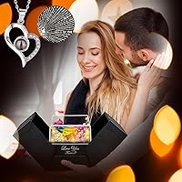 Vista 3 de Rosa Real Colorida Preservada - Flores Eternas Regalo de Rosa para Mamá Abuela Esposa Novia en el Día de la Madre Cumpleaños San Valentín Navidad