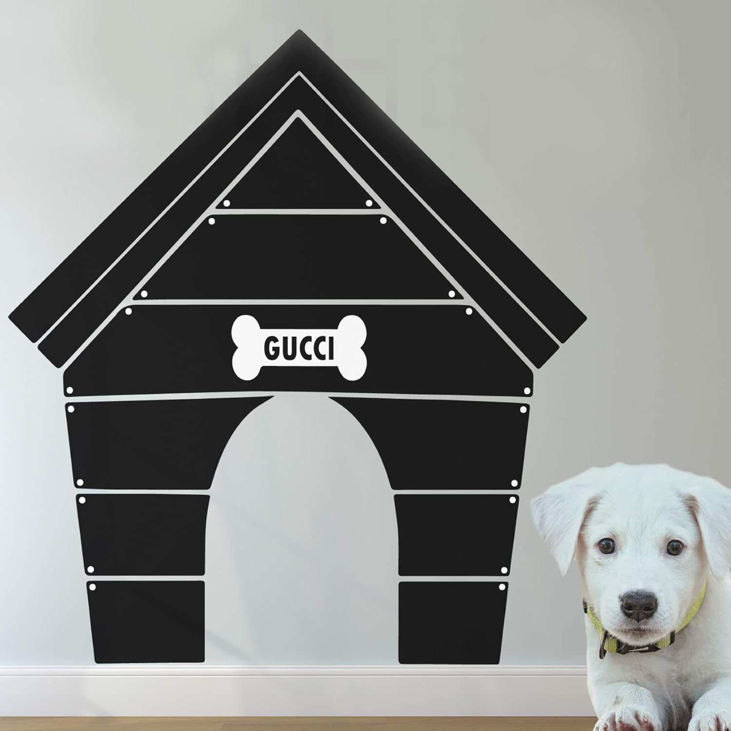 Dog House Wall Decal Personalized Dog Name Custom
