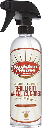 GOLDEN SHINE Brilliant 44016 - Limpiador de ruedas cromadas, pintadas y pulidas, botella de 16 onzas