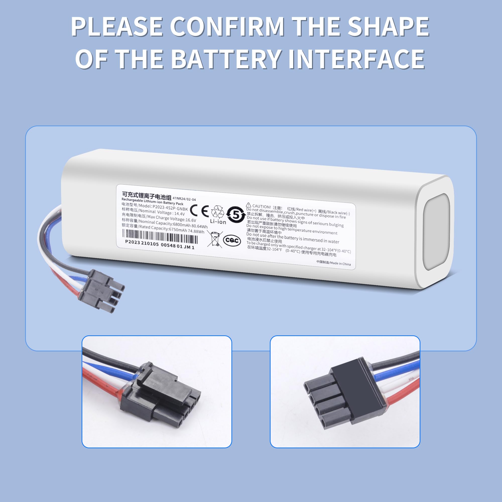 Batteria Dreame L10s Ultra ANTIEE 5200mAh Vacuum Batteria Per Dreame D9 D10 Plus L10 Pro Plus L10 D10s L10s RLS5 Dream L10 - Foto 3