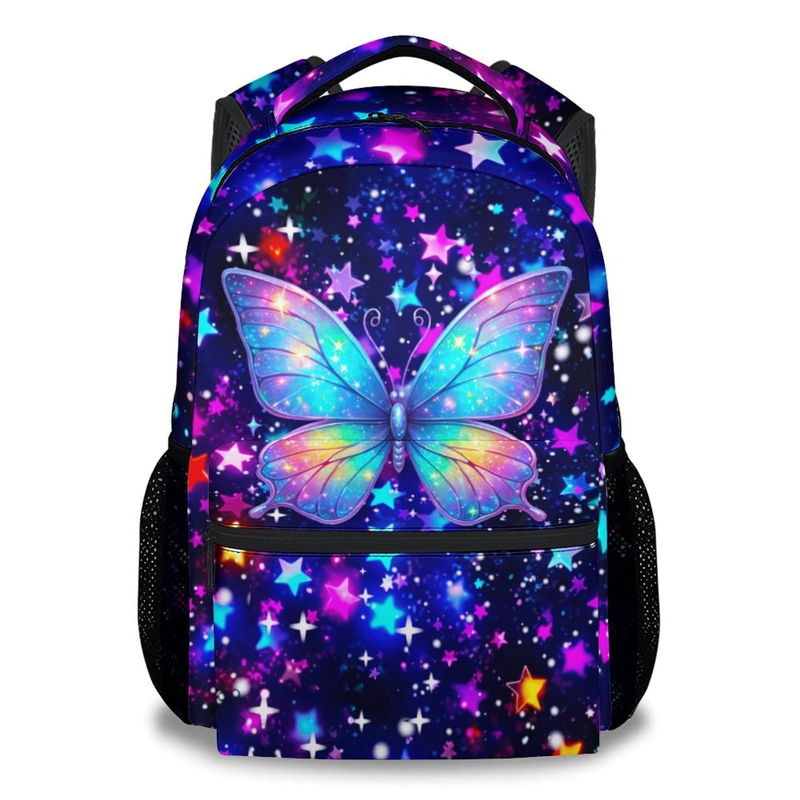 COZYAURA Butterfly Backpack for Girls, 17 Inch Kids School Bag for Elementary, Kindergarten & Preschool – Durable Bookbag for Toddler Students