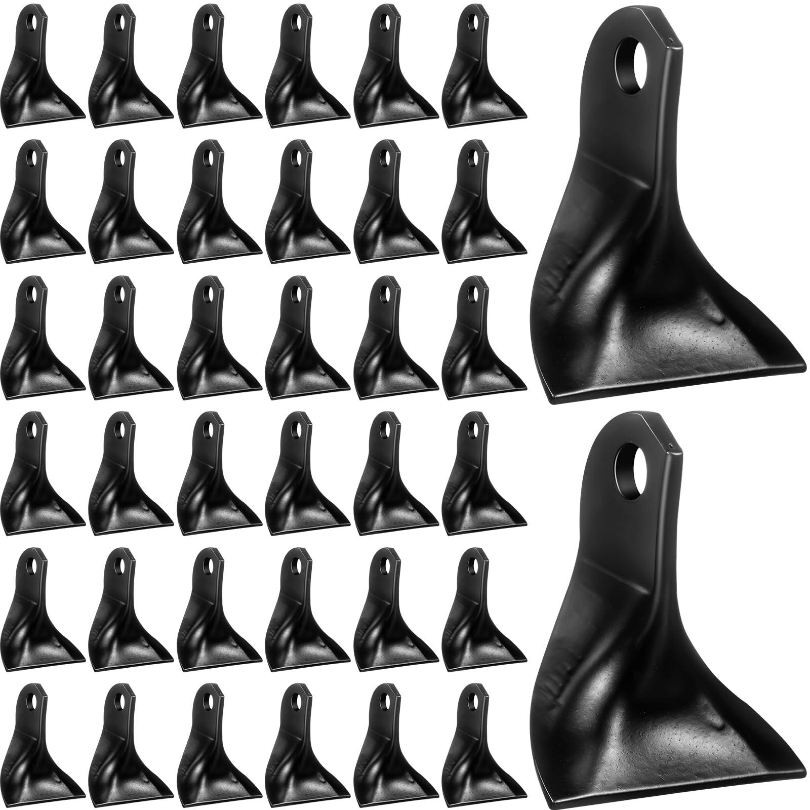 Threlaco 60 lame per falciatrice a flagello, coltelli da taglio per prato, coltello da taglio per erba, paletta, lame per falciatrice