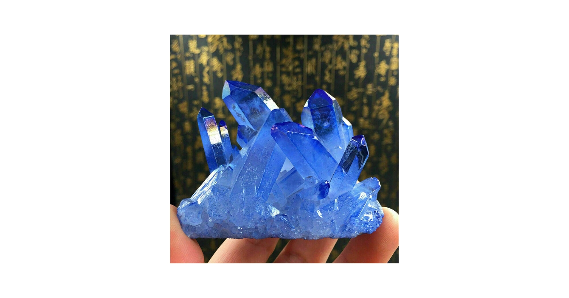 Amazon.co.jp: クリスタル ブルー チタン レインボー オーラ