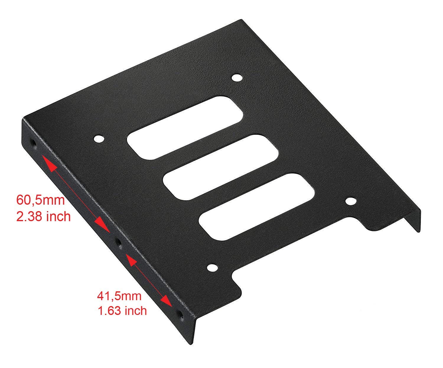 TRIXES Confezione da 2 staffe di montaggio per SSD 2,5" su alloggiamento 3,5"