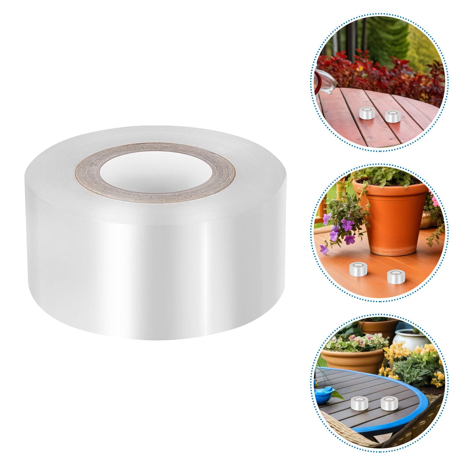 Toyvian Transparente Veredelungsfolie 3cm X 120m – Dehnbares Pflanzenversiegelungsband aus PE Umweltfreundliches Gartenwerkzeug zum Veredeln von Obstbäumen Blumen und Gemüse