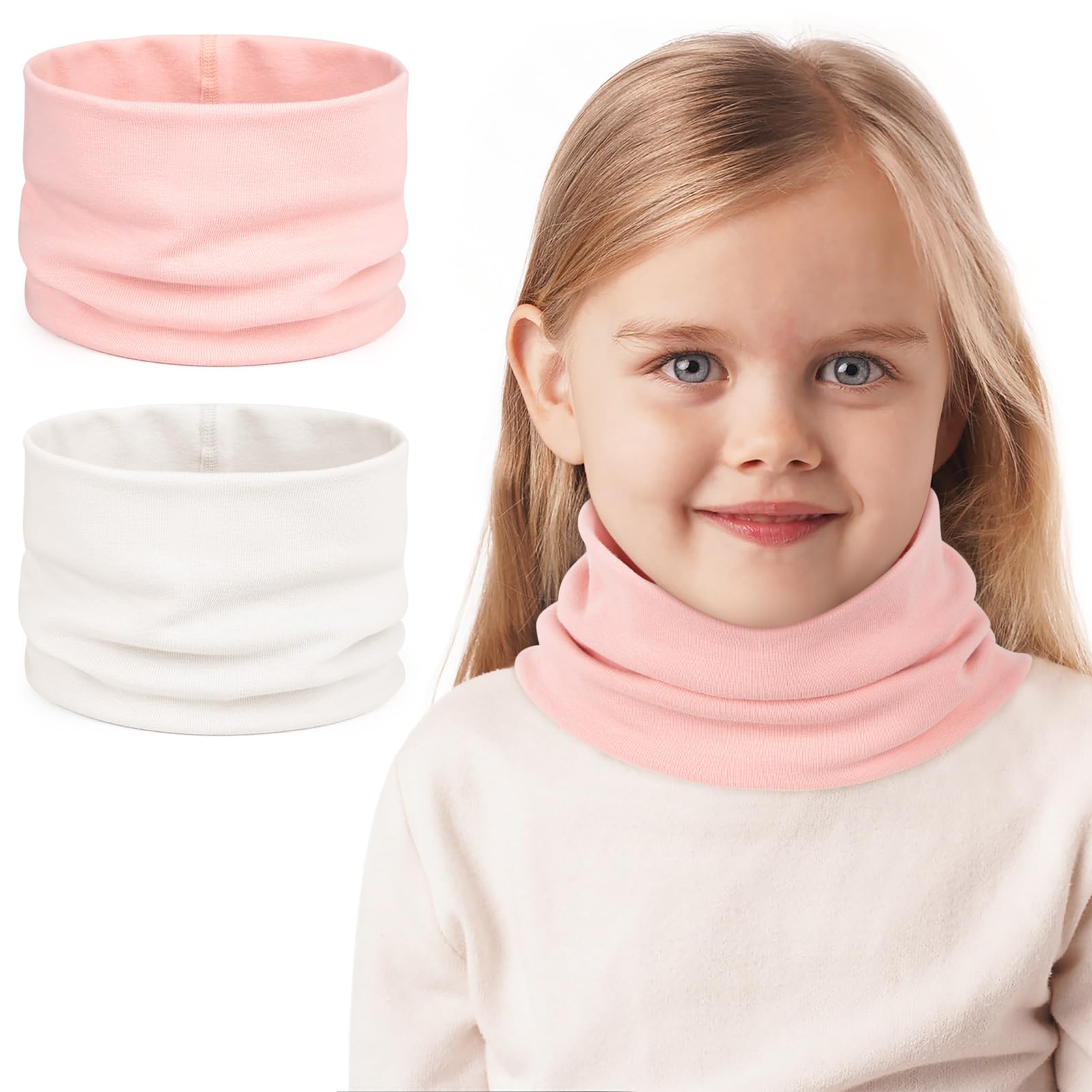 2-delige kindernekwarmer, multifunctionele neksjaal, unisex thermische