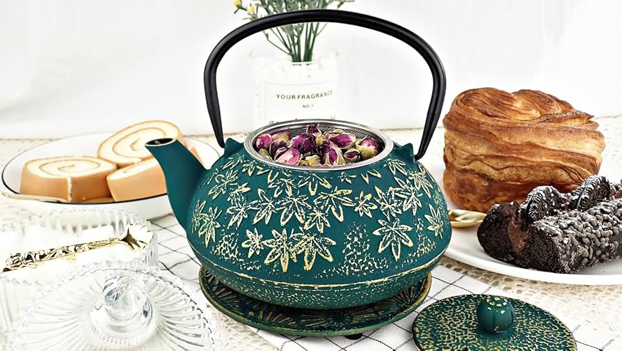 瓶床 松下喜山 錫 共箱 Tea pot mat made of tin 瓶床