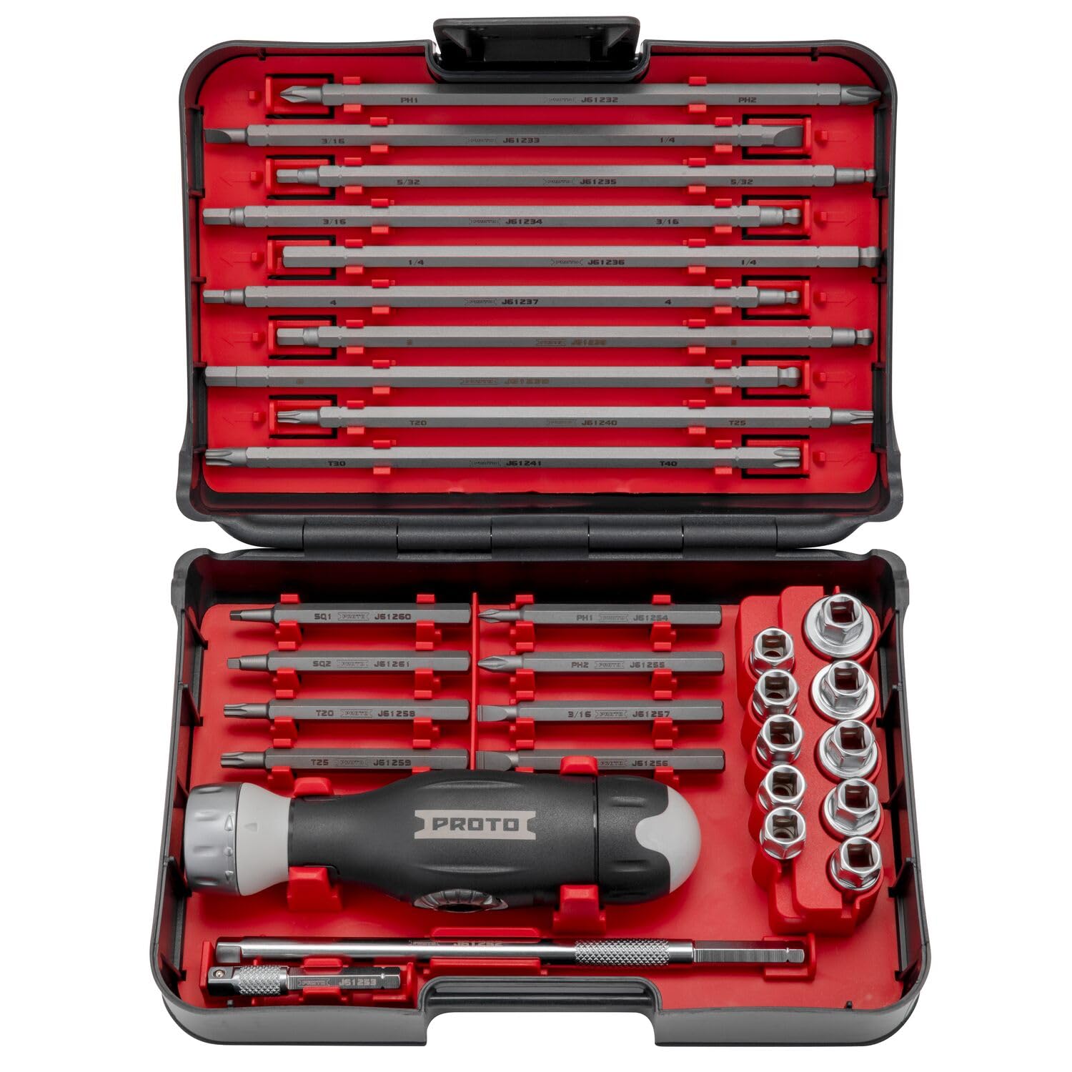 Amazon.com: Proto J61231 41PC DUAL RATCHETING SCREW & NUT D
