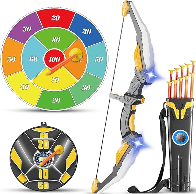 Kids Bow and Arrow Set LED Light Up Archery Set