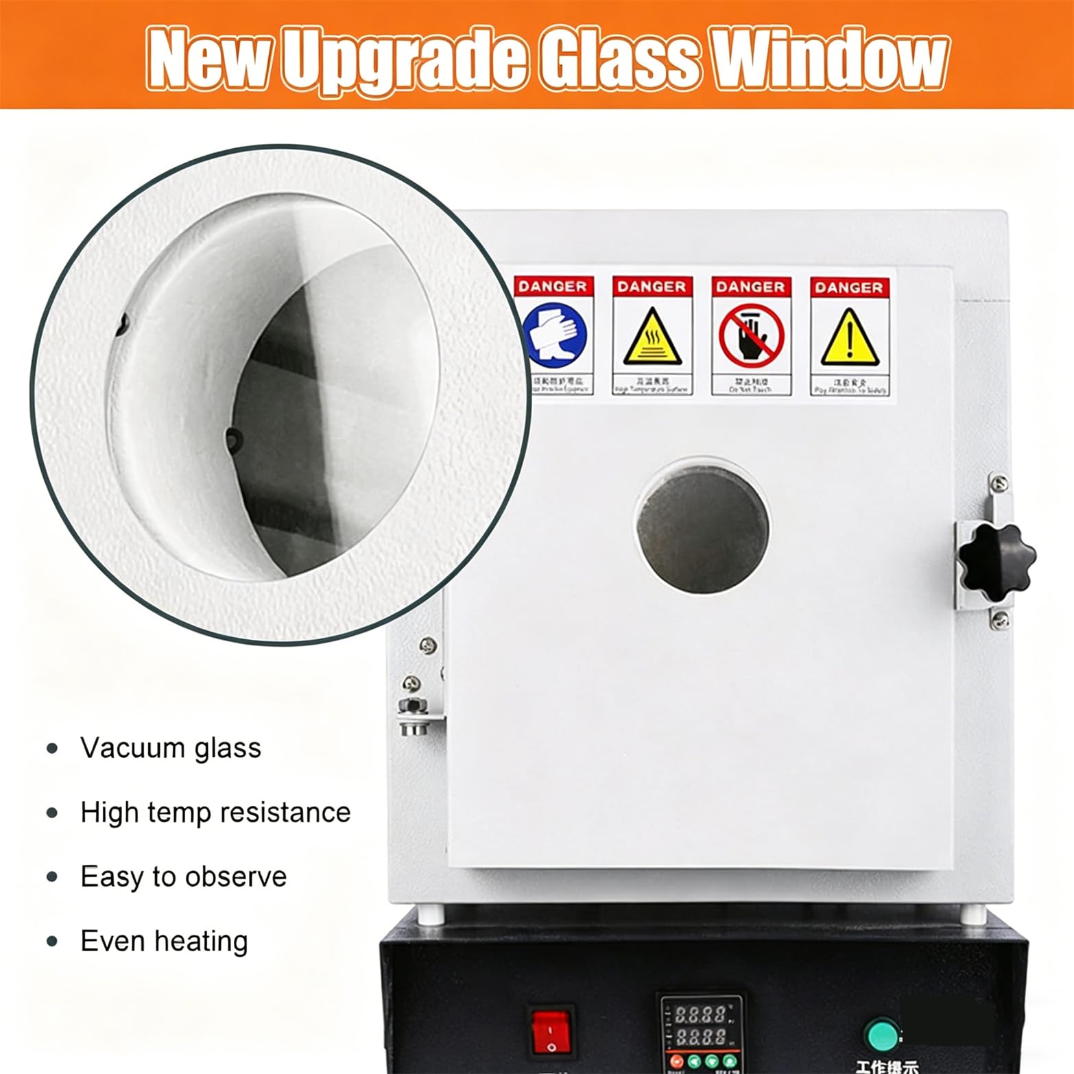 Horno De Mufla Cerámico De 1500W para Laboratorio,Horno Eléctrico De 1150 °c (2102°f) para Fabricación De Joyas Y Fundición De Metales,con Control De Temperatura Pid Y Ventana De Observación