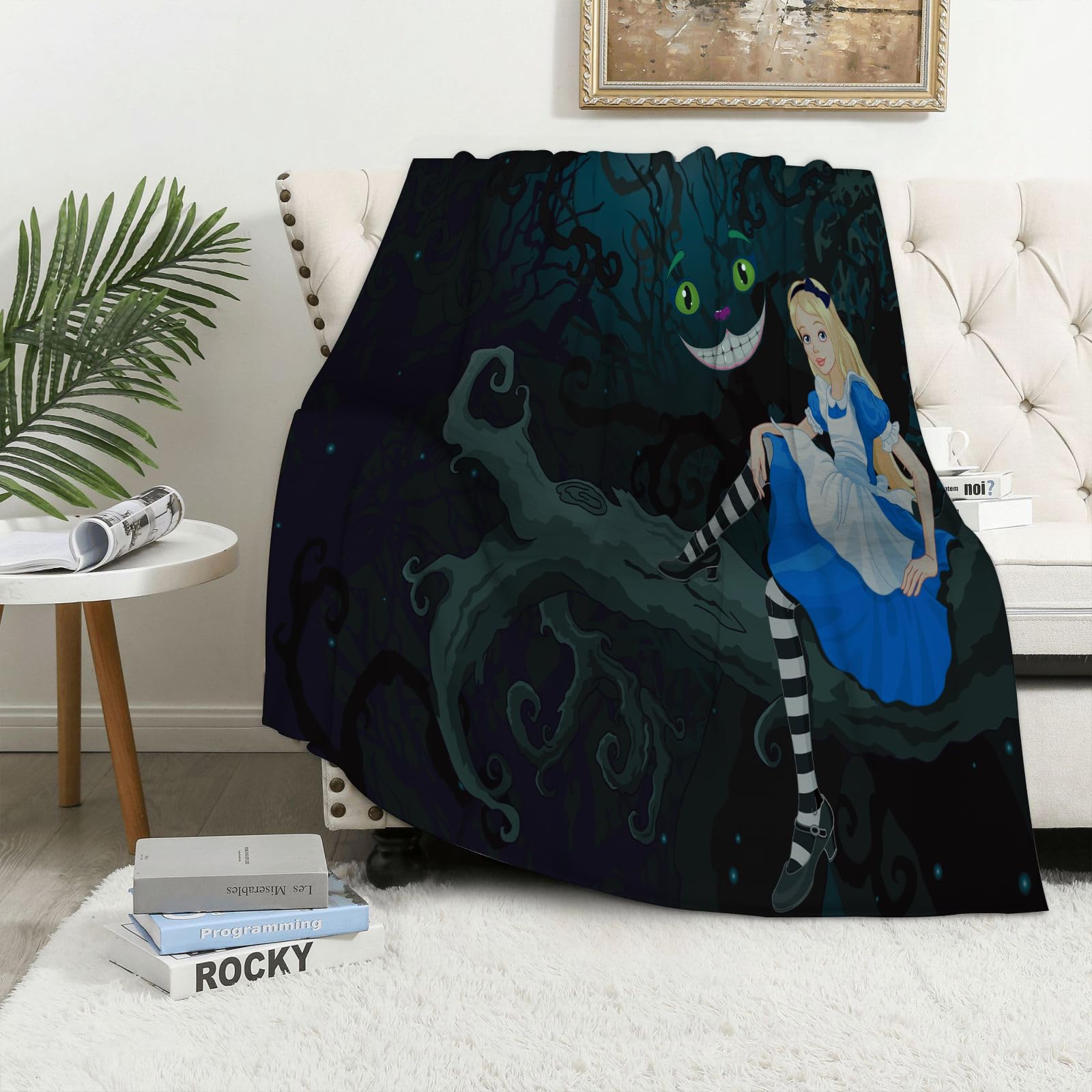MAAPCHP Flannel Fleece Blanket Throws for Sofa Fluffy Blanket Bed Throw for Bedroom in Wonderland in my immagination Blanket for Bed, Couch,Car 50x60in